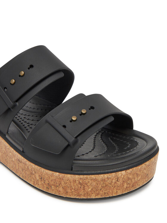 Crocs Crocs Чехли Brooklyn Cork Buckle 211252 Черен