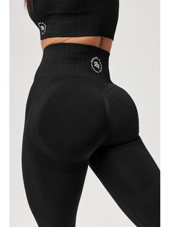 ROUGH RADICAL ROUGH RADICAL Legginsy SEAMLESS LINEA Czarny Slim Fit