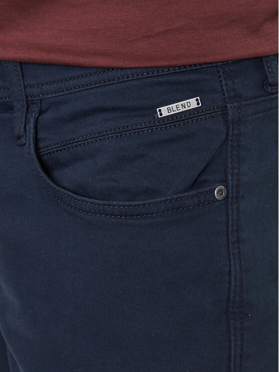 Blend Blend Kratke hlače iz tkanine 20713333 Mornarsko modra Regular Fit