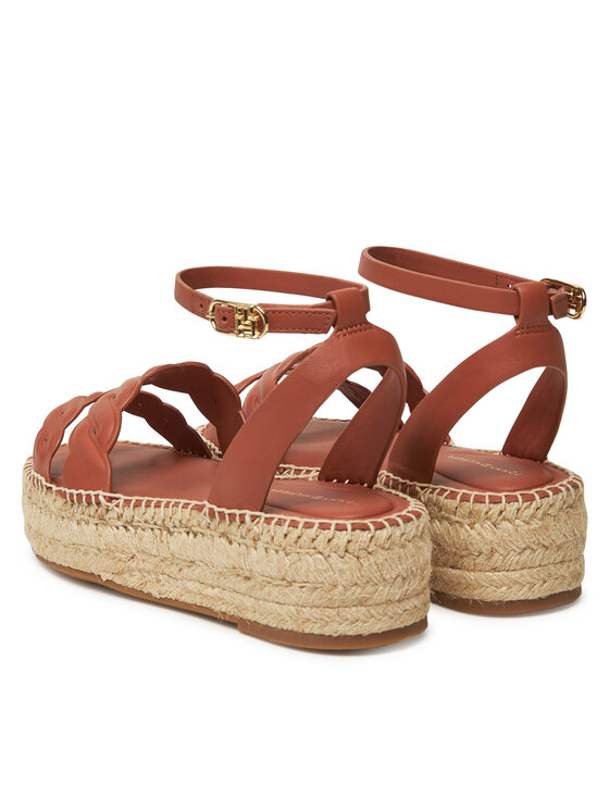 Tommy Hilfiger Tommy Hilfiger Espadrile FW0FW08496 Rjava