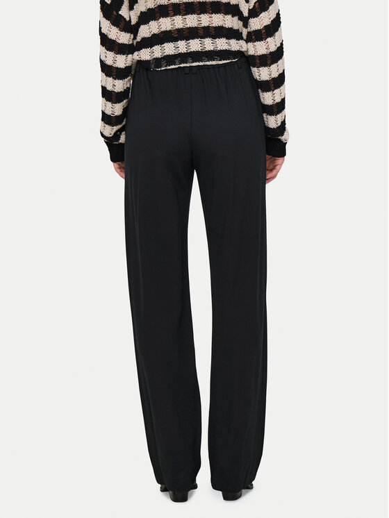 ONLY ONLY Bavlnené nohavice Poptrash 15341829 Čierna Straight Fit