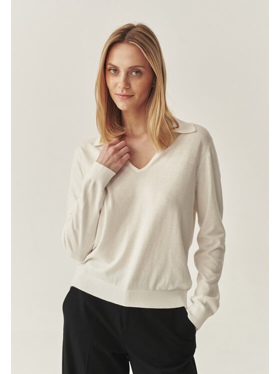 TATUUM Tatuum Sweter PALA Écru Classic Fit