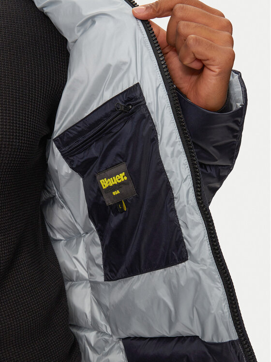 Blauer Blauer Pūkinė striukė 24WBLUC03023 888LU Tamsiai mėlyna Regular Fit