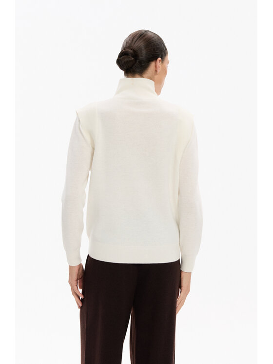 Deni Cler Milano Deni Cler Milano Sweter T-DC-S460-F5-90-11-1 Kremowy Regular Fit