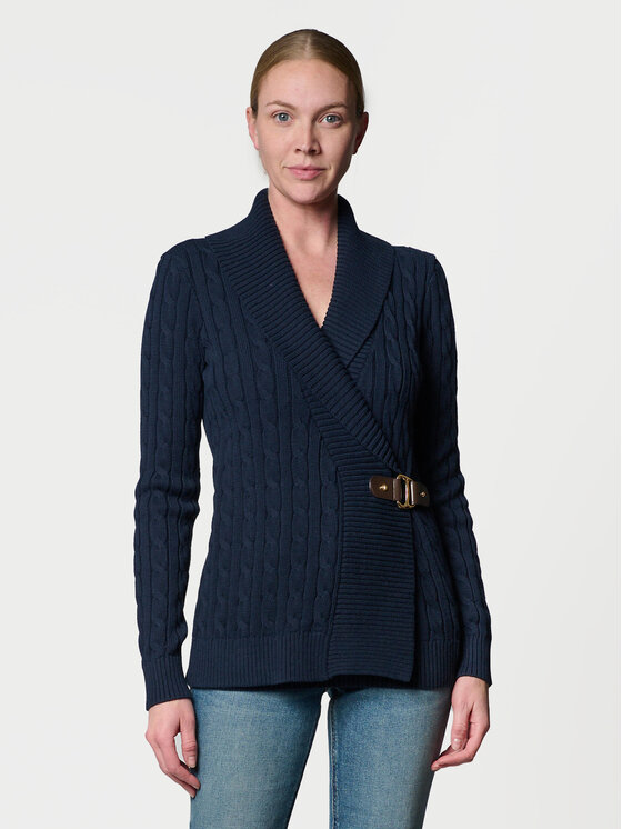 LAUREN RALPH LAUREN Sveter 200808258005 Tmavomodrá Regular Fit