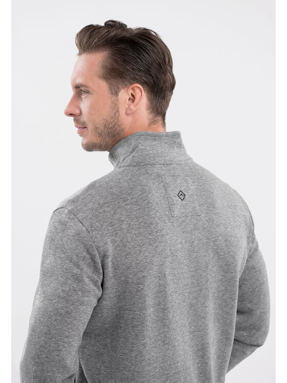Volcano Volcano Bluza B-LENOX Szary Regular Fit