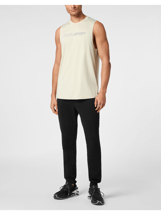 Plein Sport Plein Sport Tank top 22979 Szary Regular Fit
