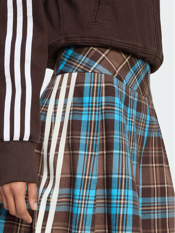 adidas adidas Spódnica plisowana PLEATED CHECK Kolorowy Regular Fit