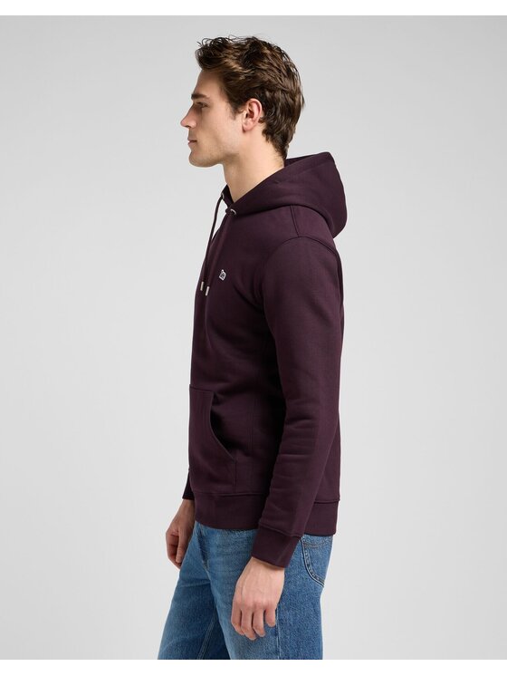 Lee Lee Felpa PLAIN HOODIE Marrone Regular Fit