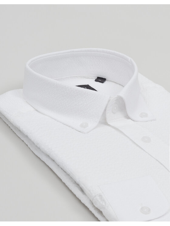Borgio Borgio Koszula gonzaga_00705 Biały Slim Fit