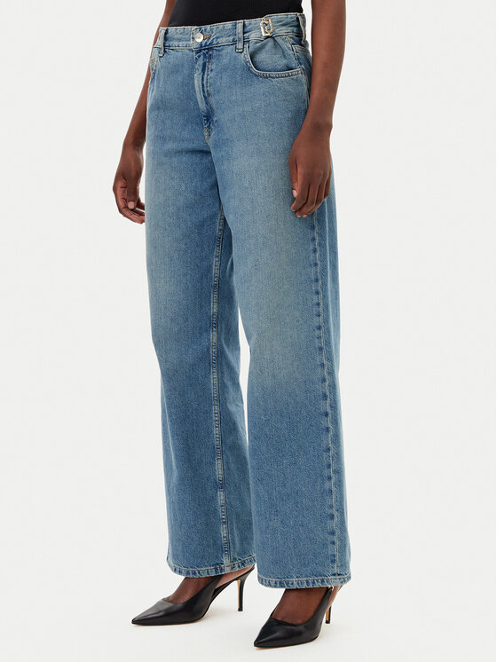 Liu Jo Liu Jo Jeans hlače UA5149 D4666 Modra Regular Fit