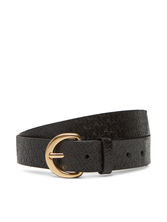 Curea de Damă Calvin Klein Classic Buckle Aop 30Mm LV04K7019G Negru