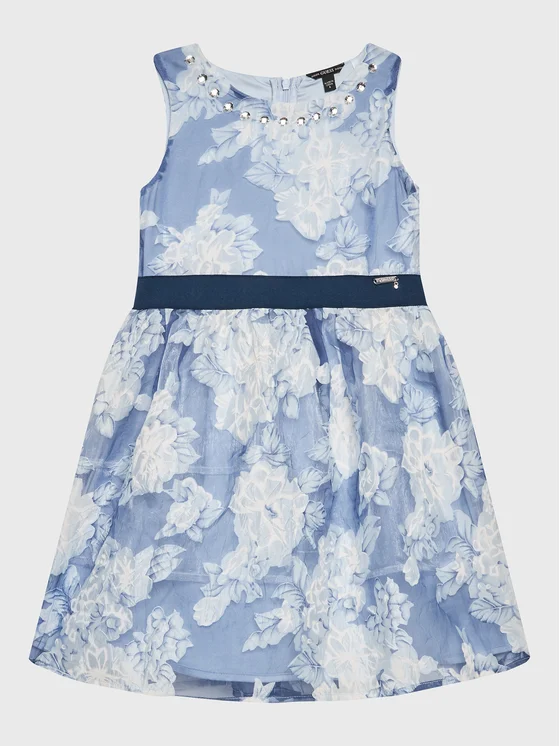 Guess Elegantes Kleid J3RK36 WF6S0 Blau Regular Fit