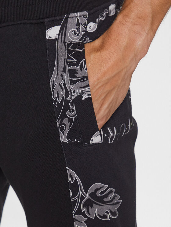 Versace Jeans Couture Versace Jeans Couture Donji dio trenerke 75GAA3C0 Crna Regular Fit