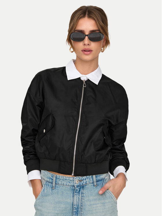ONLY Bomber jakna Tatjano 15336394 Črna Regular Fit