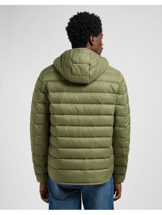 Lee Lee Kurtka puchowa PUFFER JACKET Zielony Regular Fit