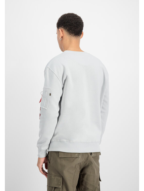 Alpha Industries Alpha Industries Bluza Alpha Label Sweatshirt Szary Regular Fit