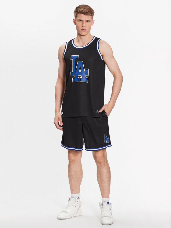 47 Brand 47 Brand Športne kratke hlače Los Angeles Dodgers Back Court 47 Grafton Shorts Črna Regular Fit