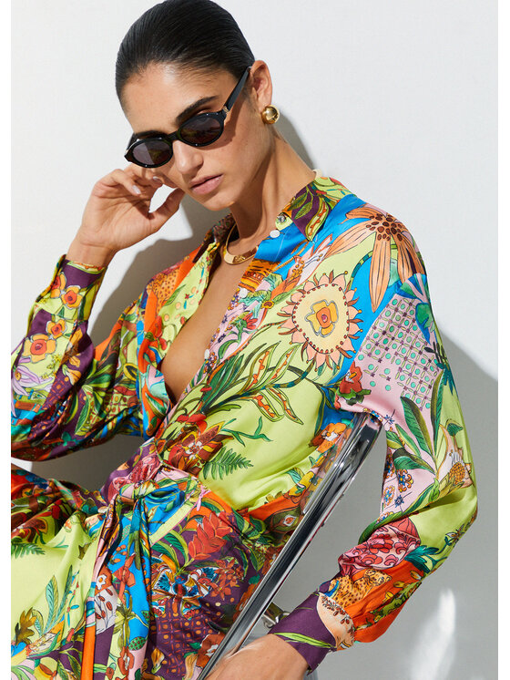 Liu Jo Liu Jo Camicia WA6485T471AP9363 Viola Regular Fit