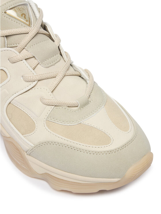 Guess Guess Sneakersy FMFCAR FAB12 Beżowy jasny