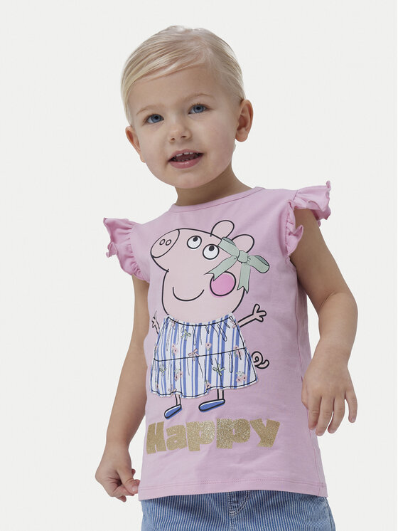 NAME IT NAME IT Marškinėliai Peppa 13242959 Rožinė Regular Fit