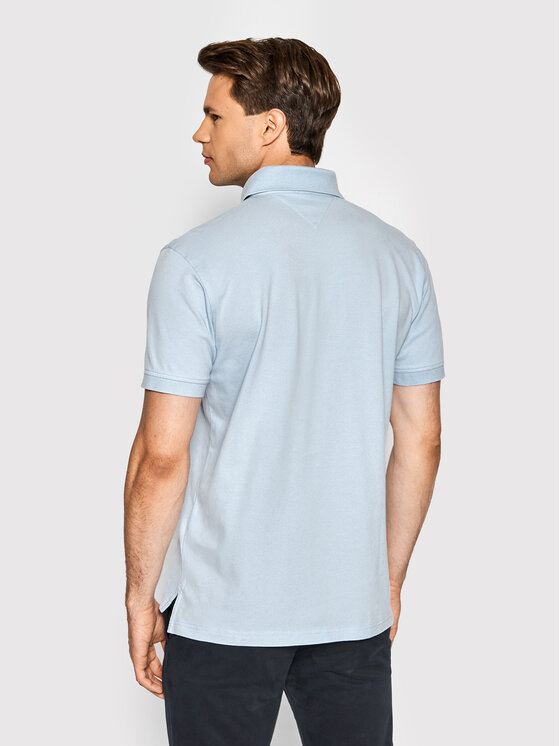 Tommy Hilfiger Tommy Hilfiger Polo 1985 MW0MW17770 Błękitny Regular Fit