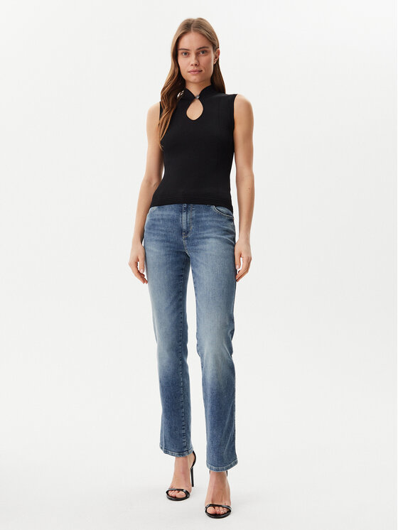 Guess Guess Блуза W5GR10 Z3L10 Черен Regular Fit