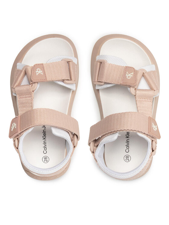 Calvin Klein Jeans Calvin Klein Jeans Sandały Velcro Sandal V3A2-80210-0034 Beżowy