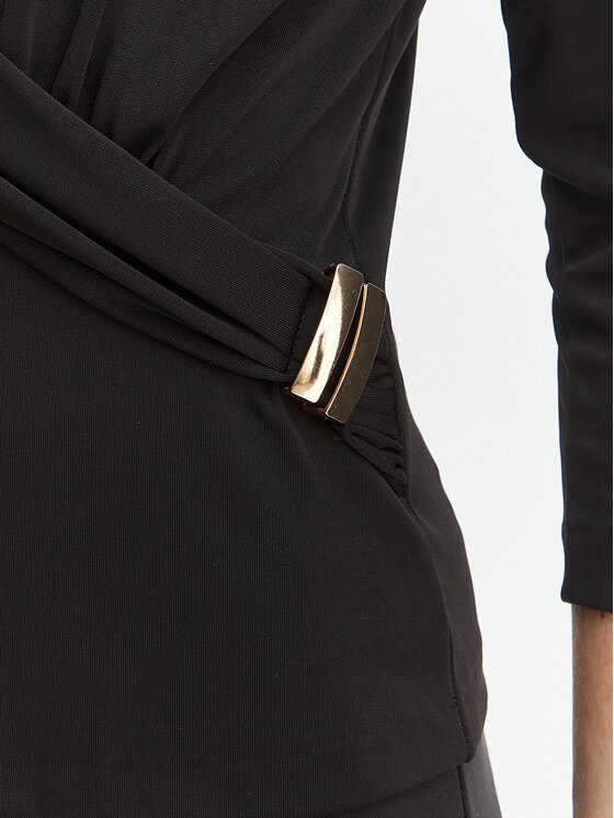 Rinascimento Rinascimento Blúzka CFC0127695003 Čierna Slim Fit