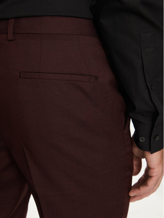 BOSS Boss Oblek H-Houston 50518120 Bordó Slim Fit