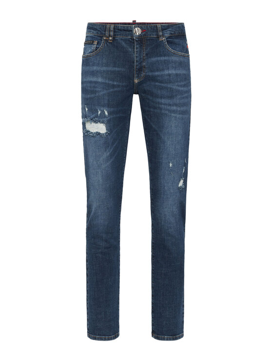 PHILIPP PLEIN PHILIPP PLEIN Jeansy 27843 Błękitny Straight Leg