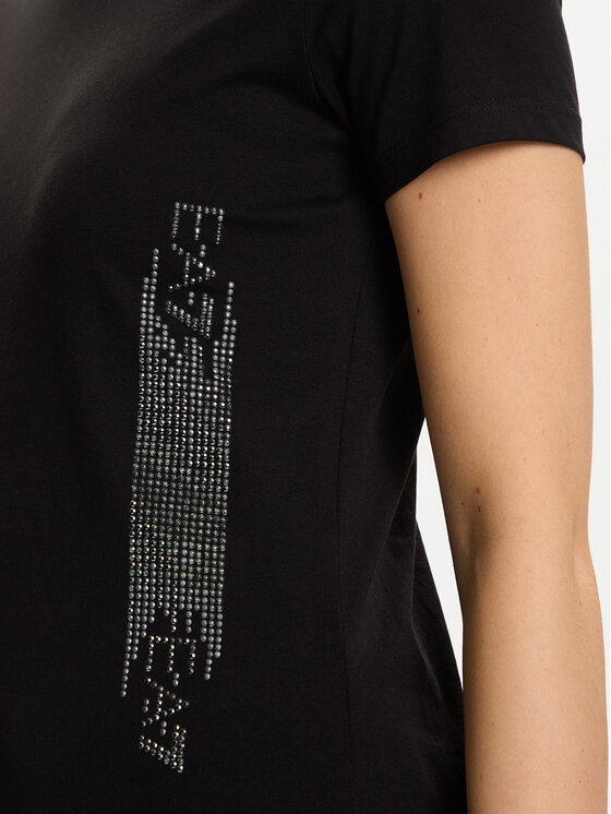 EA7 Emporio Armani EA7 Emporio Armani Тишърт 7W000521 AF12503 UC001 Черен Regular Fit