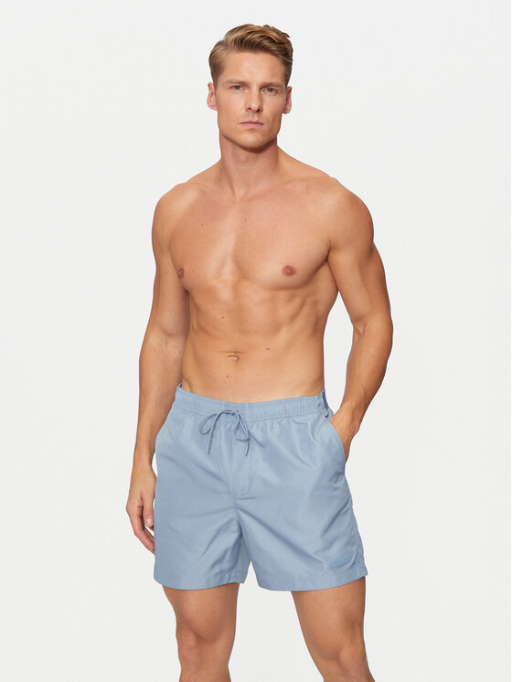 Calvin Klein Swimwear Calvin Klein Swimwear Plavecké šortky KM0KM01082 Modrá Regular Fit