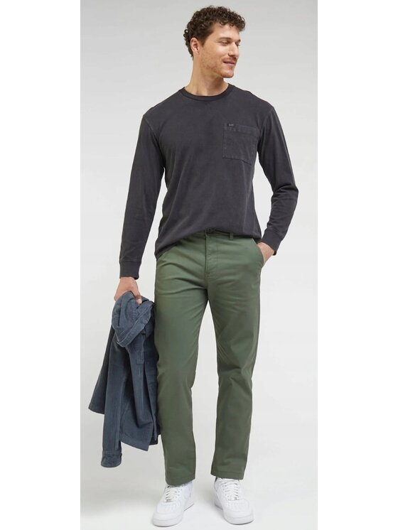Lee Lee Pantaloni chino Regular Chino Verde Chino Fit