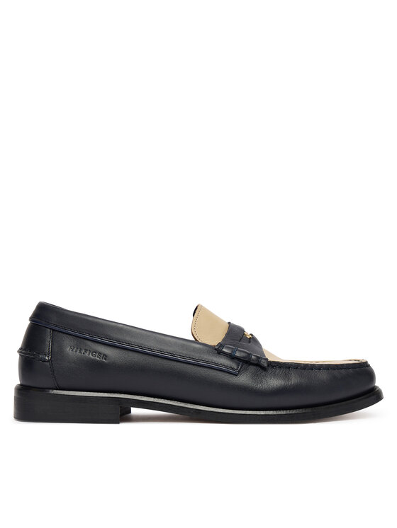 Tommy Hilfiger Mocasini Penny Crust FM0FM05836 Bleumarin