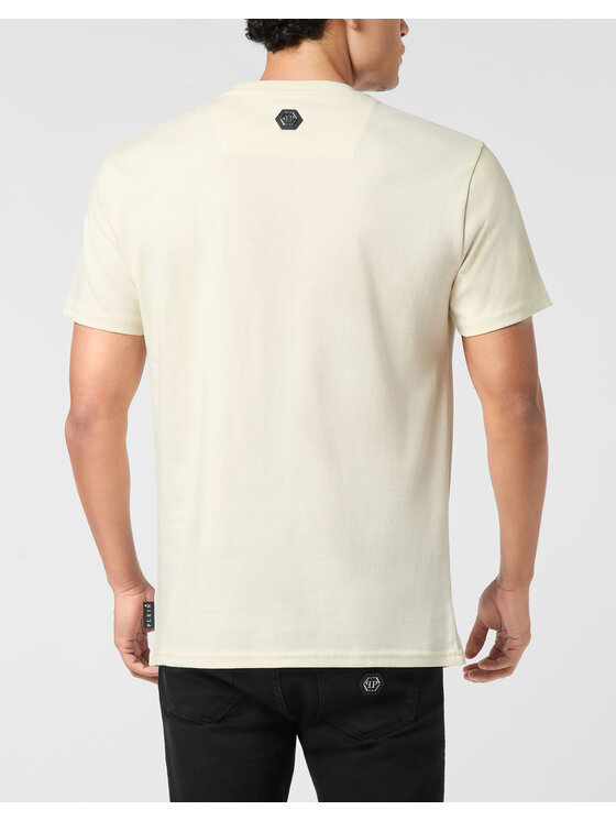 PHILIPP PLEIN PHILIPP PLEIN T-Shirt 26225 Beżowy Regular Fit