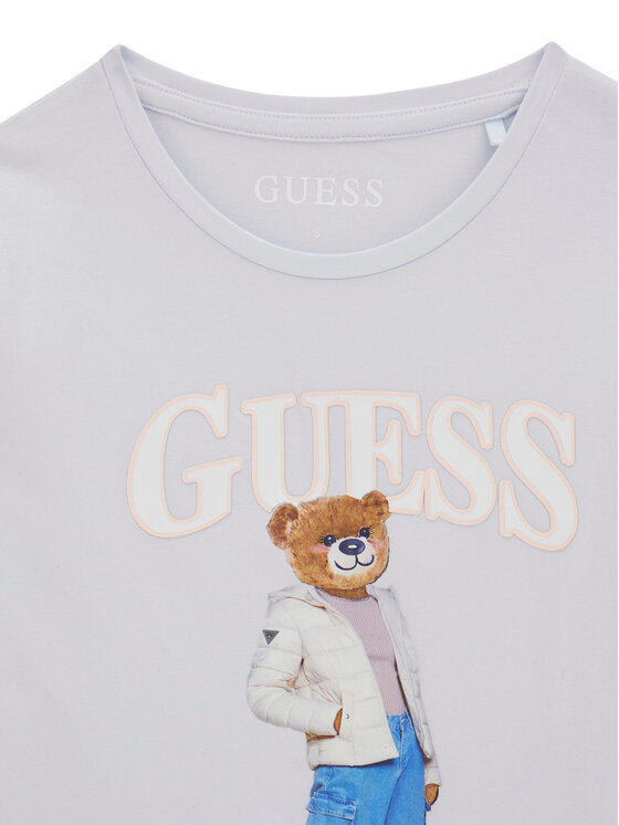 Guess Guess Μπλουζάκι J6BI12 K5793 Ανοιχτό μπλε Regular Fit