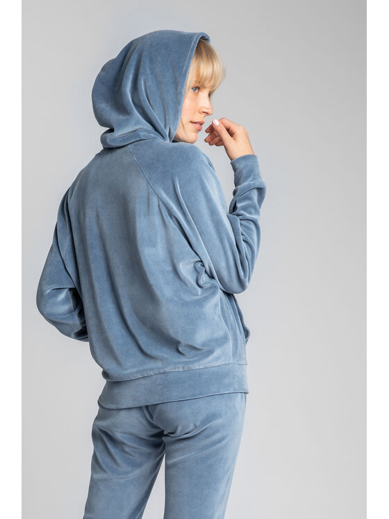LaLupa LaLupa Bluza LA013 Niebieski Comfortable Fit