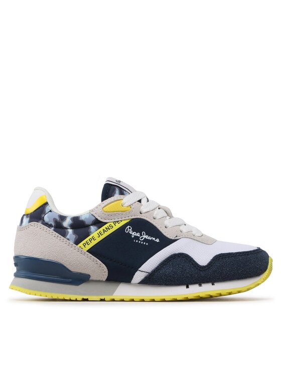 Pepe Jeans Sneakersy London B Brighton PBS30552 Modrá