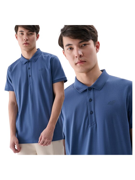 4F 4F Polo FWMM00TPTSM367-32S Blu Regular Fit