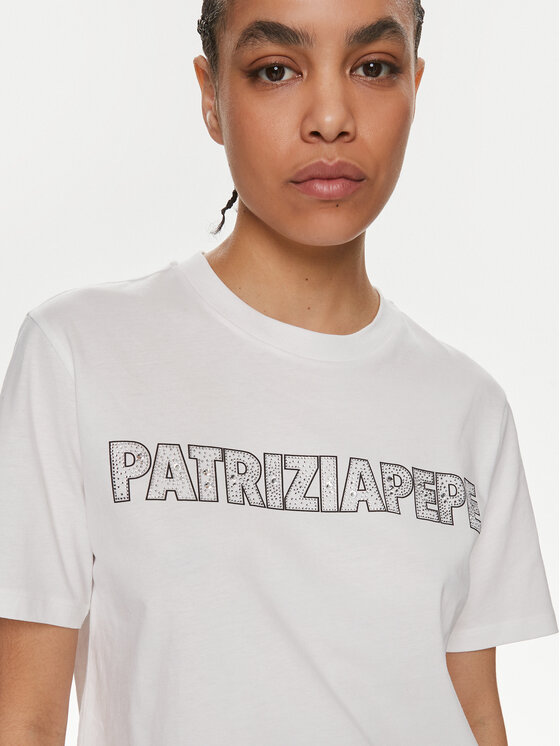 Patrizia Pepe Patrizia Pepe T-shirt 2M4389/J089-W103 Bijela Regular Fit