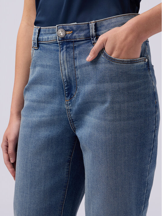 Oltre Oltre Jeans P519R108233N024 Turchese Boy Fit