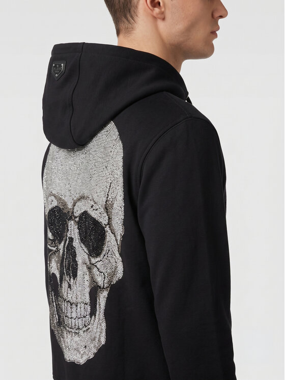 PHILIPP PLEIN PHILIPP PLEIN Bluza 31707 Czarny Athletic Fit
