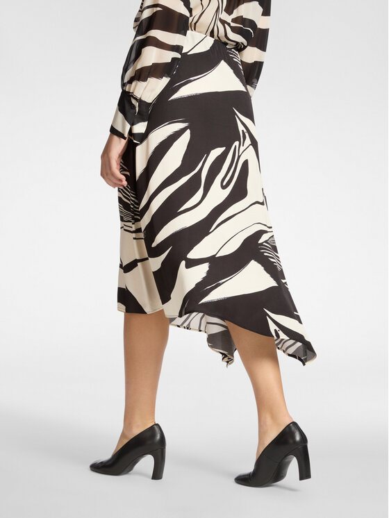 Elena Mirò Elena Mirò Spódnica midi 1026Z000070N001 Czarny A-Line Fit