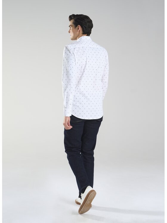 Pako Lorente Pako Lorente Koszula P24SN-1X-031 Biały Slim Fit