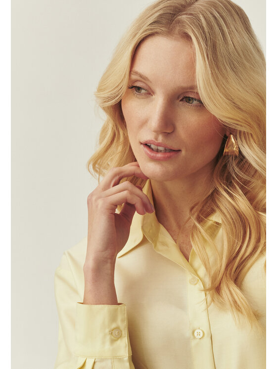 TATUUM Tatuum Koszula FREYA Żółty Classic Fit