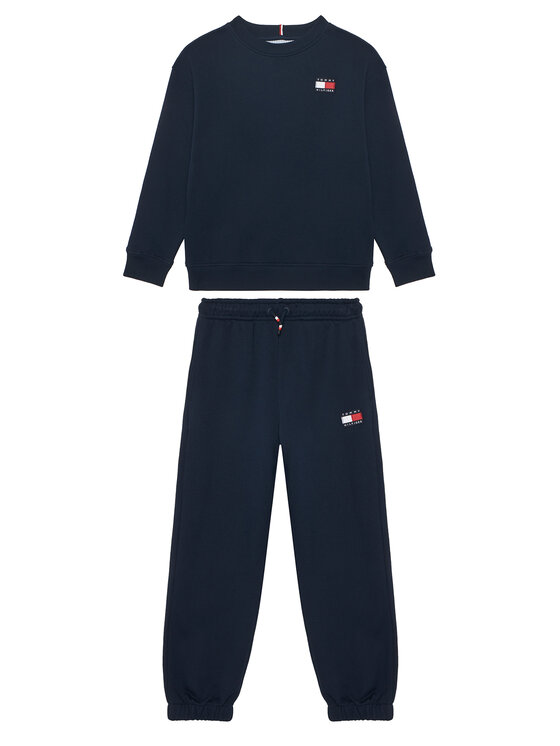 Tommy Hilfiger Dres KS0KS00708 D Granatowy Regular Fit