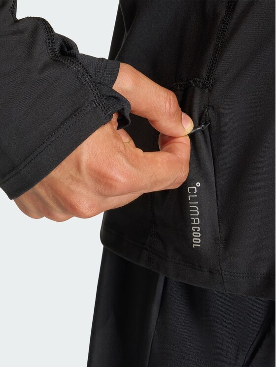 adidas adidas Bluza adi365 Iconic 1/2 Zip Czarny Regular Fit