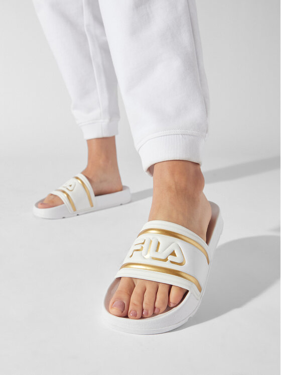Fila Fila Șlapi Morro Bay Logo Slipper Wmn FFW0102.13069 Alb
