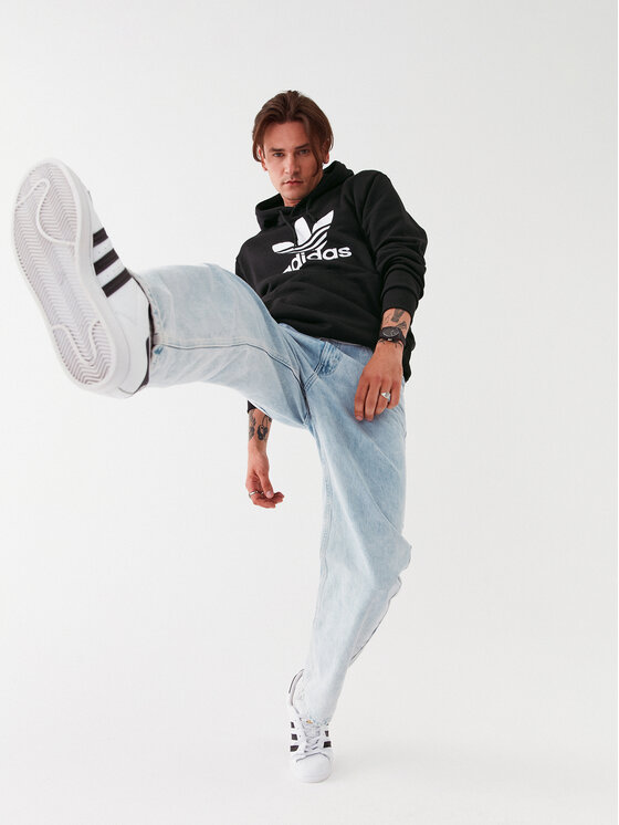 adidas adidas Μπλούζα adicolor Classics Trefoil IA4883 Μαύρο Regular Fit